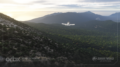 Jurassic World Archipelago - Microsoft Flight Simulator 2024 screenshot