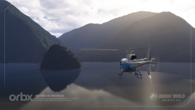 Jurassic World Archipelago - Microsoft Flight Simulator 2024 screenshot
