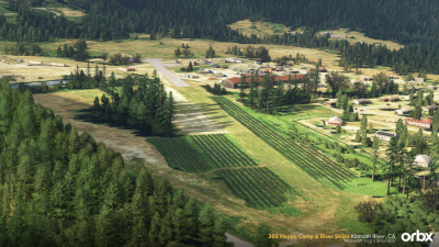 36S Happy Camp & River Strips Klamath River, CA - Microsoft Flight Simulator screenshot