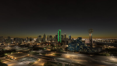 SamScene3D Dallas Modern City - Microsoft Flight Simulator screenshot