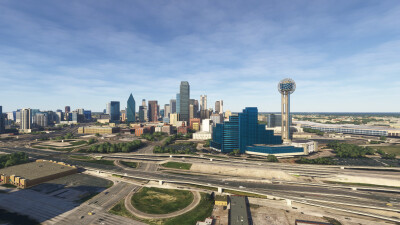SamScene3D Dallas Modern City - Microsoft Flight Simulator screenshot