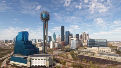 SamScene3D Dallas Modern City - Microsoft Flight Simulator screenshot