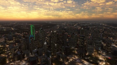 SamScene3D Dallas Modern City - Microsoft Flight Simulator screenshot