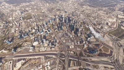 SamScene3D Dallas Modern City - Microsoft Flight Simulator screenshot