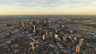 SamScene3D Dallas Modern City - Microsoft Flight Simulator screenshot