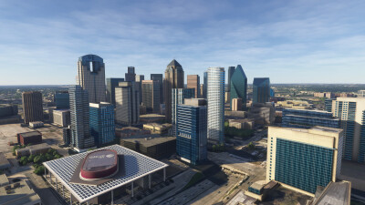 SamScene3D Dallas Modern City - Microsoft Flight Simulator screenshot
