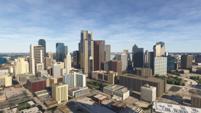 SamScene3D Dallas Modern City - Microsoft Flight Simulator screenshot