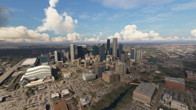 SamScene3D Houston Modern City - Microsoft Flight Simulator screenshot