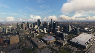 SamScene3D Houston Modern City - Microsoft Flight Simulator screenshot