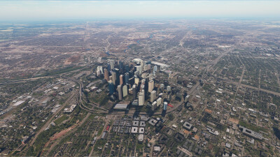 SamScene3D Houston Modern City - Microsoft Flight Simulator screenshot