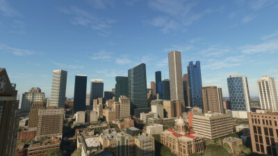 SamScene3D Houston Modern City - Microsoft Flight Simulator screenshot