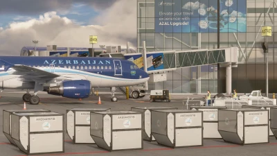 UBBB Baku Heydar Aliyev International Airport - Microsoft Flight Simulator screenshot