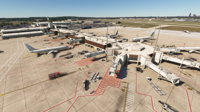 KLIT Little Rock Clinton National Airport - Microsoft Flight Simulator screenshot
