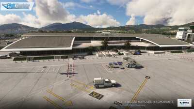 LFKJ Ajaccio Napoleon Bonaparte Airport - Microsoft Flight Simulator screenshot