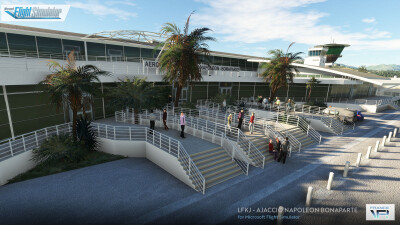 LFKJ Ajaccio Napoleon Bonaparte Airport - Microsoft Flight Simulator screenshot