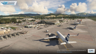 LFKJ Ajaccio Napoleon Bonaparte Airport - Microsoft Flight Simulator screenshot