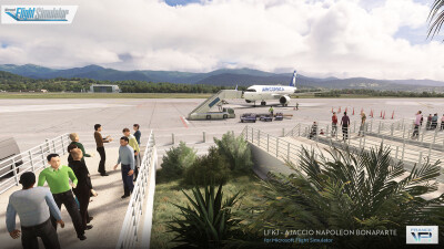 LFKJ Ajaccio Napoleon Bonaparte Airport - Microsoft Flight Simulator screenshot