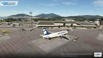 LFKJ Ajaccio Napoleon Bonaparte Airport - Microsoft Flight Simulator screenshot