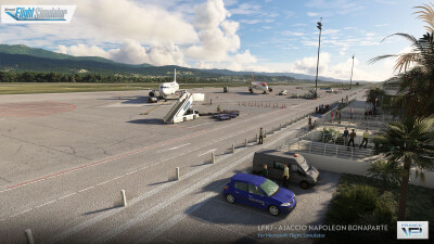 LFKJ Ajaccio Napoleon Bonaparte Airport - Microsoft Flight Simulator screenshot
