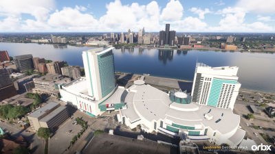 Landmarks Detroit City Pack - Microsoft Flight Simulator 2024 screenshot