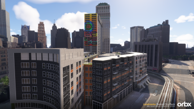 Landmarks Detroit City Pack - Microsoft Flight Simulator 2024 screenshot