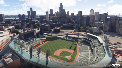 Landmarks Detroit City Pack - Microsoft Flight Simulator 2024 screenshot