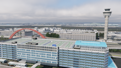 RJTT Tokyo Haneda Airport - X-Plane 12 screenshot