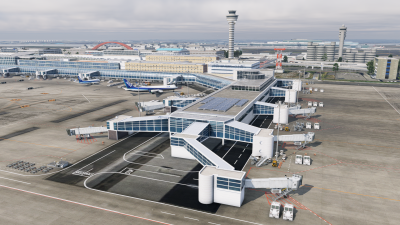 RJTT Tokyo Haneda Airport - X-Plane 12 screenshot