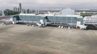 RJTT Tokyo Haneda Airport - X-Plane 12 screenshot