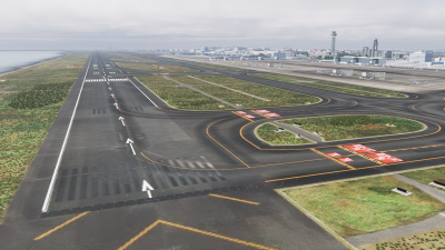 RJTT Tokyo Haneda Airport - X-Plane 12 screenshot