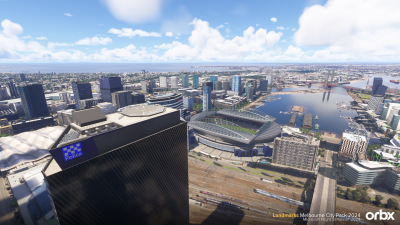 Landmarks Melbourne City Pack 2024 - Microsoft Flight Simulator 2024 screenshot