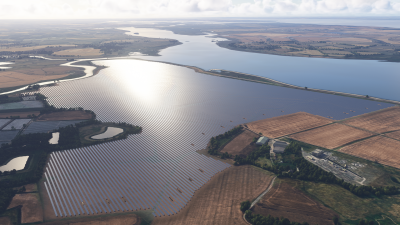 Burning Blue Design United Kingdom & Ireland Solar Farms - Microsoft Flight Simulator screenshot