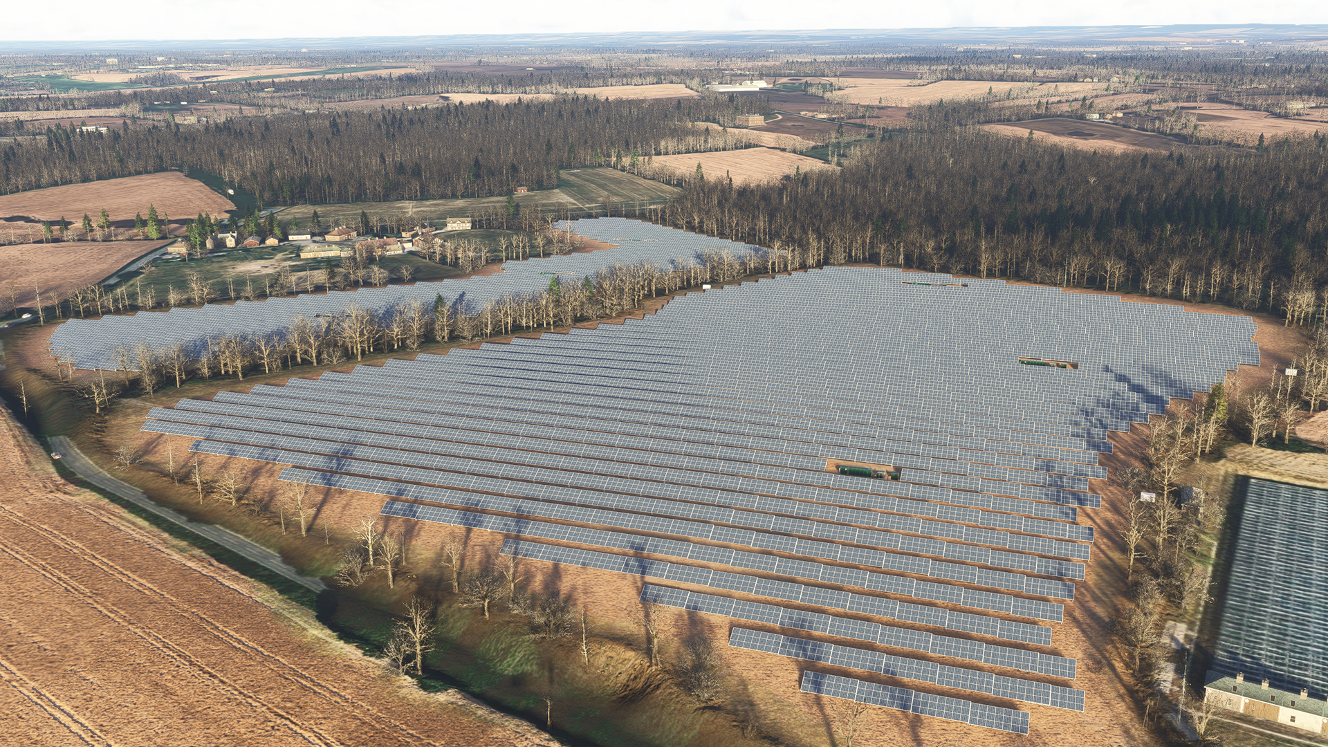 Burning Blue Design United Kingdom &amp; Ireland Solar Farms - Microsoft Flight Simulator