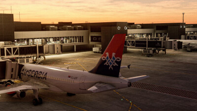 LYBE Nikola Tesla International Airport - Microsoft Flight Simulator 2024 screenshot