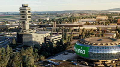 LYBE Nikola Tesla International Airport - Microsoft Flight Simulator 2024 screenshot