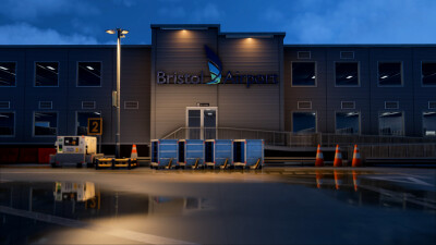 EGGD Bristol Airport - Microsoft Flight Simulator 2024 screenshot
