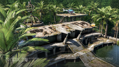 Jurassic World Archipelago - Microsoft Flight Simulator screenshot