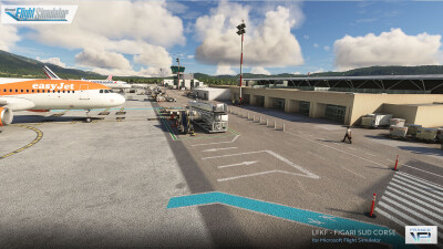 LFKF Figari-Sud Corse Airport - Microsoft Flight Simulator screenshot