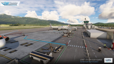 LFKF Figari-Sud Corse Airport - Microsoft Flight Simulator screenshot