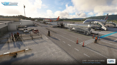 LFKF Figari-Sud Corse Airport - Microsoft Flight Simulator screenshot