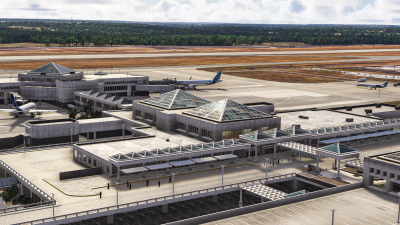 KCAE Columbia Metropolitan Airport - Microsoft Flight Simulator screenshot