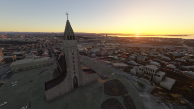 Iron Sim Reykjavík City Landmarks - Microsoft Flight Simulator 2024 screenshot