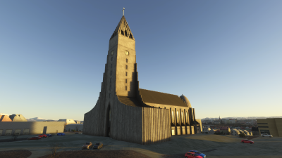 Iron Sim Reykjavík City Landmarks - Microsoft Flight Simulator 2024 screenshot