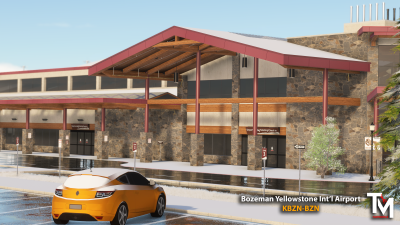 KBZN Bozeman Yellowstone International Airport - Microsoft Flight Simulator screenshot