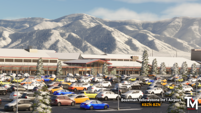 KBZN Bozeman Yellowstone International Airport - Microsoft Flight Simulator screenshot