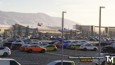 KBZN Bozeman Yellowstone International Airport - Microsoft Flight Simulator screenshot