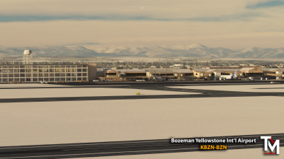 KBZN Bozeman Yellowstone International Airport - Microsoft Flight Simulator screenshot