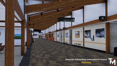 KBZN Bozeman Yellowstone International Airport X-Plane 12 screenshot