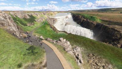 Cli4D Designs Waterfalls of Iceland - Microsoft Flight Simulator 2024 screenshot