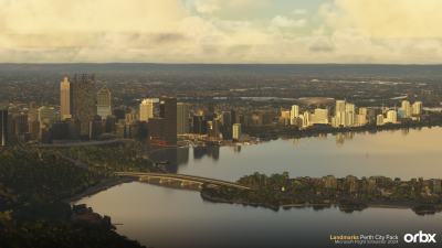 Landmarks Perth City Pack - Microsoft Flight Simulator 2024 screenshot
